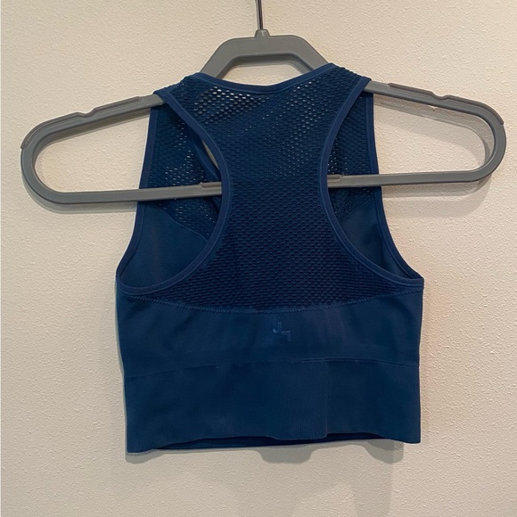 JoyLab Blue Racerback Crop Top - Picture 3 of 4